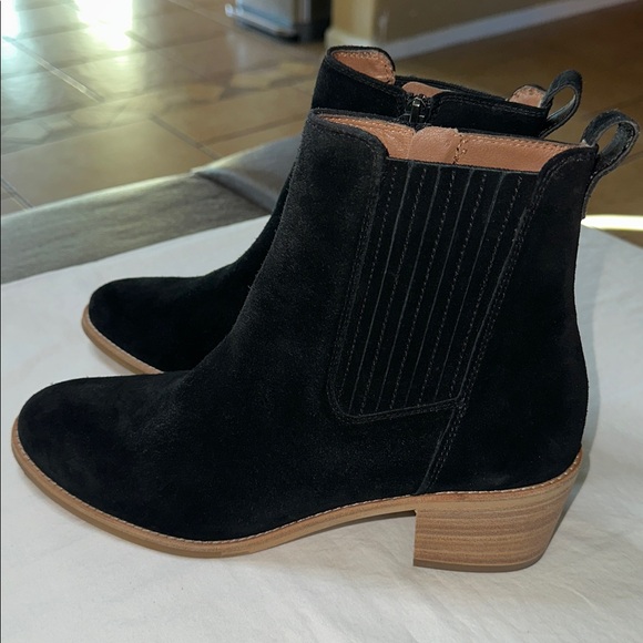Paul Green Shoes - Paul Green Sante Suede Leather Western Ankle Booties Size 8